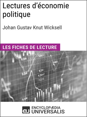 cover image of Lectures d'économie politique de Johan Gustav Knut Wicksell